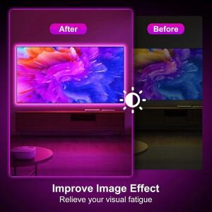 새로운 24V RGB LED 스트립 조명 40M/30M/20M/10M/5M 블루투스 APP 음악 동기화 로프 PC TV 백라이트 크리