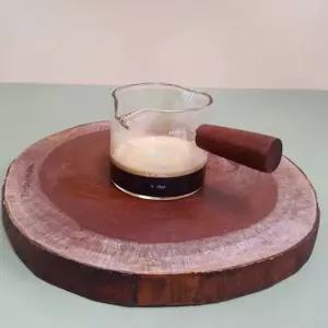 우드 핸들 양방향 에스프레소 유리 글라스 샷잔 75ml