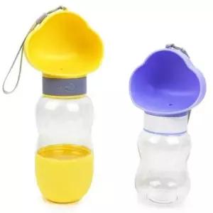 [반려] 식기 포함 사료통+물병 물통 반려동물 물통 휴대용