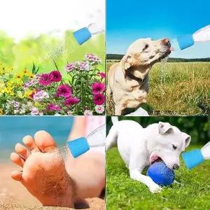 애견 간이 실리콘 샤워헤드 캠핑 분무기 기프트펫병