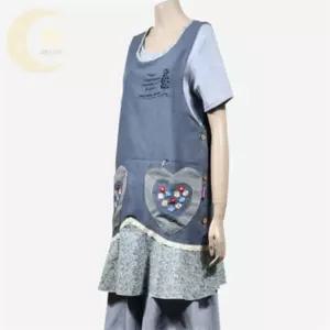 비비의잡화점 플라워 프릴 하트 포켓 앞치마 어린이집선생님앞치마