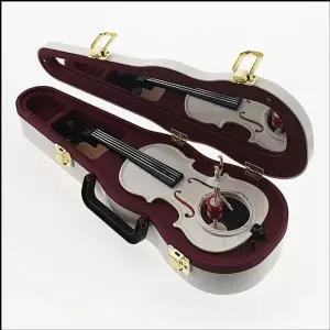 무빙 오르골 바이올린 위의 발레리나 우드오르골 수동오르골