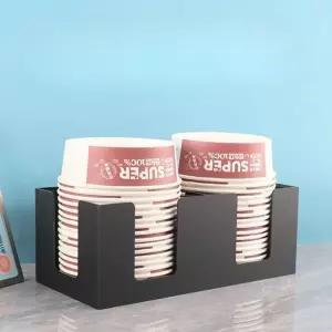 한강 라면용기 정리함 무인라면가게 보관함 수프 그릇 선반 디스펜서 종이