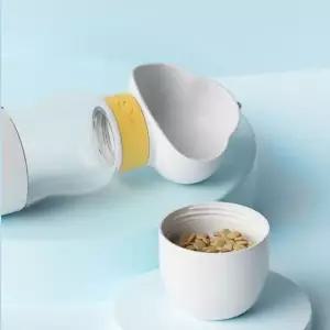 강아지 물통 휴대용 산책 급수기 애견 간식 보관병