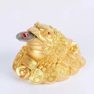 미니 황금 삼족두꺼비 금전운 개업선물 두꺼비장식 조각상 재물