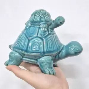 도자기 거북이 장식 풍수 출산 재물