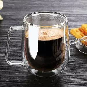 손잡이 유리컵글라스잔 머그컵 이중
