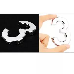 입체숫자 삼 중 3 표시 실버 호실 간판