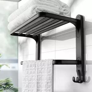 [셀러에이드]호텔식 욕실 화장실 벽걸이 벽 선반 수건걸이 수납장