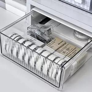 슬라이딩 서랍 정리함 틈새 수납 히든 보관함 다용도 정리박스