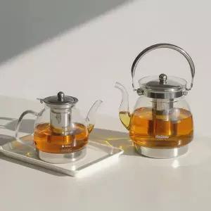 내열유리 인덕션 주전자 티포트 3가지 사이즈 홈카페 유리포트