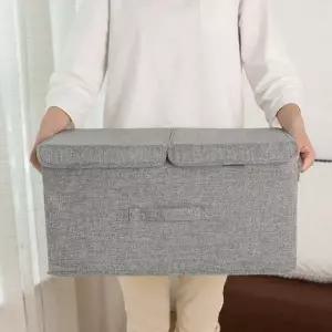 수납박스 접이식 정리함 트윈커버 칸막이 포함