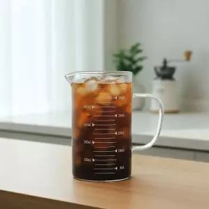 내열유리 계량컵 500ml 홈카페 눈금 저그 베이킹 조리용 컵