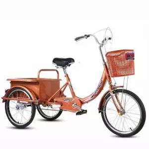 장바구니자전거 솔리드 복고풍 클래식 일반 여성용 인력거 배달