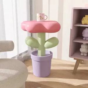 꽃 테이블 커피 천연자개 북유럽 거실장식 스탠드 발코니 소형