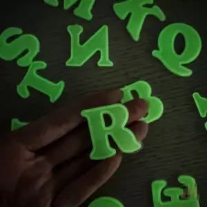 로켓터틀 야광 알파벳 26개세트 문자스티커