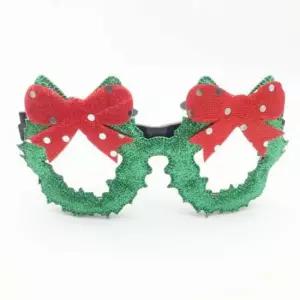 머리띠 크리스마스 리본 트리 안경