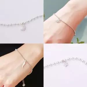 펜던트 팔찌 체인 깃털 실버 은 볼 BW02E953