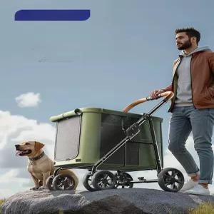 중형견개모차 반려견 카트 시바견 경량 최대 펫모차