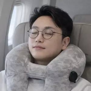 여행용 H형 에어 목쿠션 목베개 장거리 여행 필수품