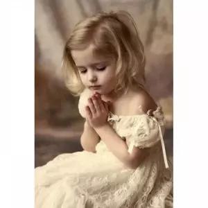 TBZ 소녀의 기도 (캔버스) 보석십자수 40x50 보석비즈