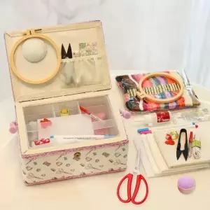 반짇고리세트 바느질세트 반짇고리 함 결혼 가정용 혼수 신부 재봉상자