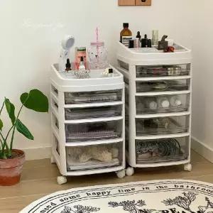 화장대 서랍 트롤리 랙 다층 보관 이동식 수납 분할