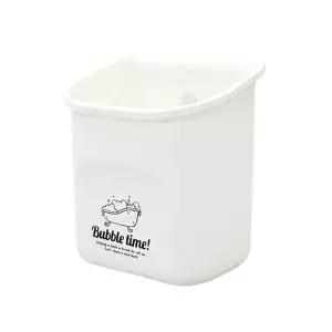 TBZ 흡착식 화이트 욕실 케이스 소 욕실수납 흡착다용도통