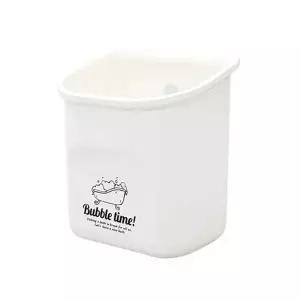 TBZ 흡착식 화이트 욕실 케이스 소 욕실수납 흡착다용도통