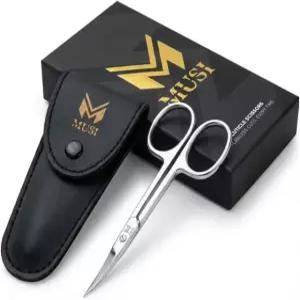 큐티클 가위 엑스트라 파인 커브드 3.5인치 스테인리스 스틸 그루밍 네일 발톱 손톱 눈썹 얼굴 털 건성 피부용 소형 매니큐어 뷰티