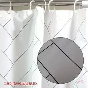 [콩심팥심]TBZ 모던 그레이 샤워커튼 1개