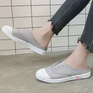 끈없는 외출 데일리 스니커즈 슬리퍼 뮬 캔버스천 뮬스니커즈def156