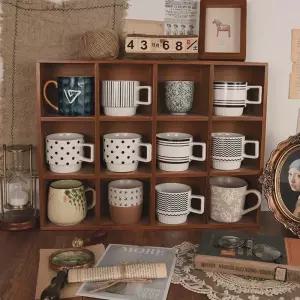 컵진열장 찻장 엔틱 장식장 수납장 그릇장 커피장 컬러 주방