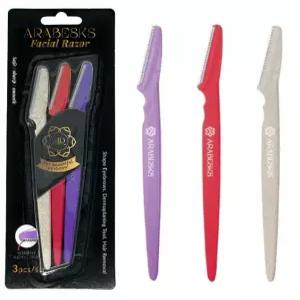 여성용 더마플란닝 면도기 안전 가드 빨대 손잡이 피치 퍼즈 리무버 페이셜 제모 3팩 | 아라베스크