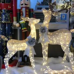 대형 루돌프 조명 입구장식 크리스마스 산타 썰매