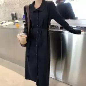 [다잇템] 여성 코지 롱 FW 클래식 스웨터 원피스