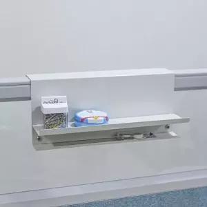 파티션 선반 화이트 45cm 멀티탭 거치 선반 벽걸이 선반 공간활용