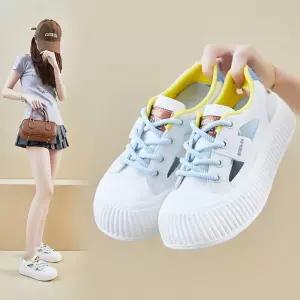 여름 통굽 보드 여자신발 운동화 여학생 펀칭 하이탑 슈즈 원템2