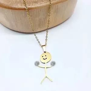 [셀러에이드]졸라맨 목걸이 우정 웃긴 선물 골드