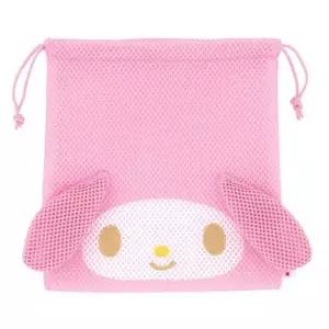 파우치 마이멜로디 메쉬 조리개 파우치백 파우치 소품가방