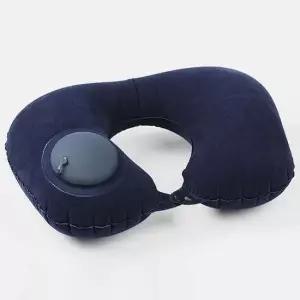 여행용 에어 목 베개 자동 펌프 휴대용 쿠션 DD-12240