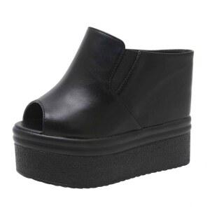 15CM 가보시웨딩슈즈 통굽 키높이 구두 슬리퍼 셀프 웨딩 신부