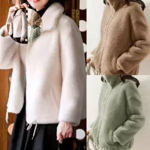 덤블자켓 집업 플리스 양털 뽀글이 하이