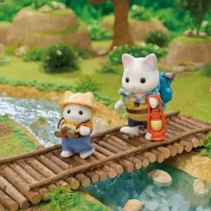 탐험을 피규어 라떼 떠나는 장난감 패밀리 동물 인형 실바니안 라떼고양이 남매 고양이