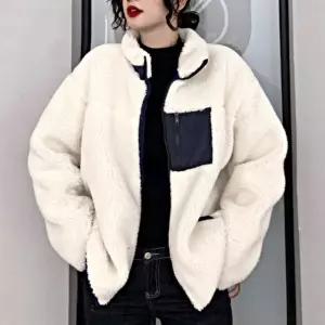 체크가디건 양털 후리스 점퍼 간절기 따스한 자켓 캐주얼 데일리