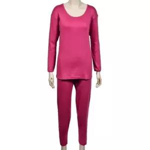 할머니 여성 기모 9부 상하의 내의 세트 가벼운착용감 (HSJ-WFIYVWP)