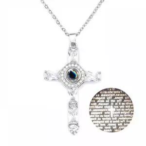 TBZ 실버 목걸이 신기한 숨겨진 ILOVEYOU 로즈골드 100개