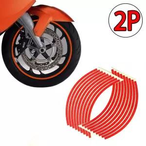 [RIZPICK]F1 바퀴 휠라인 유광스티커 레드