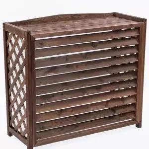 실외기 우드 커버 내경 에어컨 길이 우드커버 그리드 중간