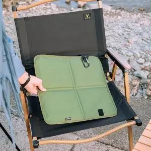 히트쉘 휴대용 방석 1인용 등산 캠핑 야외 접이식 방수 카라비너